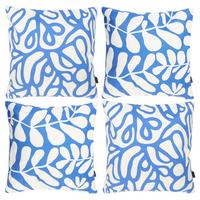 OUTDOORKISSEN 4er Set - Blau, Textil (43/43cm) - icon