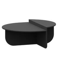 COUCHTISCH Tondesdaslo 90/90/35 cm - Dunkelgrau, Holzwerkstoff (90/90/35cm) - [en.casa]