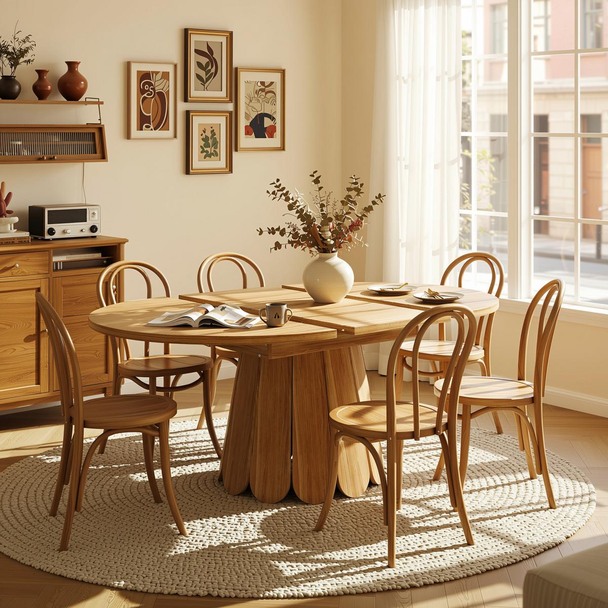 ESSTISCH ausziehbar 118-158 cm Vintage Holzoptik - Weiß, Holzwerkstoff (118/118/76cm) - Urban Meuble
