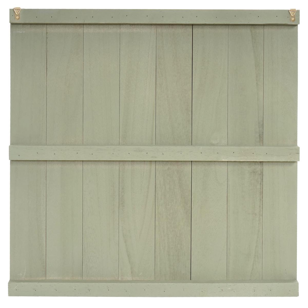 WANDSCHILD SING SHABBY-LOOK Grün - Grün, Holz (60/60/3cm) - MCW