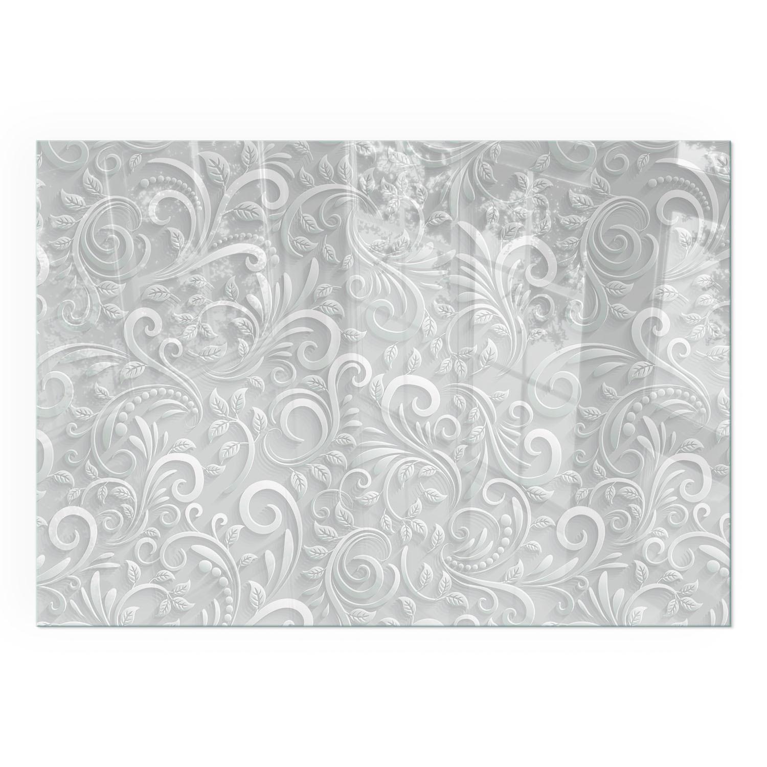 GLASPLATTE für Kamin 100x70 cm - Grau, Glas (100/70/0.4cm) - TULUP