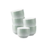 ESPRESSOTASSEN OHNE HENKEL Sento Home Aura mint 80 ml 6er Set - Mintgrün, Keramik (0.08L) - Seltmann Weiden
