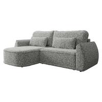ECKSCHLAFSOFA Lorenzo - Schwarz/Grau, Holz/Kunststoff (260/165cm) - MIRJAN24
