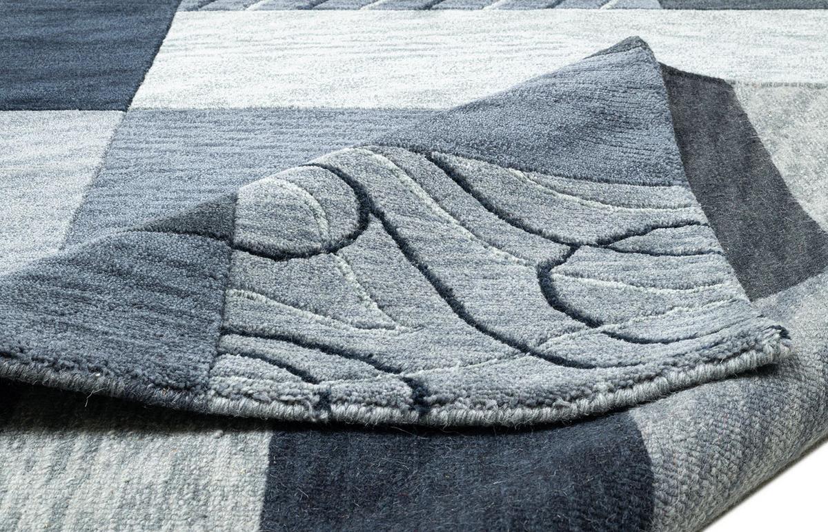 HANDKNÜPFTEPPICH Domas 170x240 cm - Anthrazit, Textil (170/240cm) - THEKO