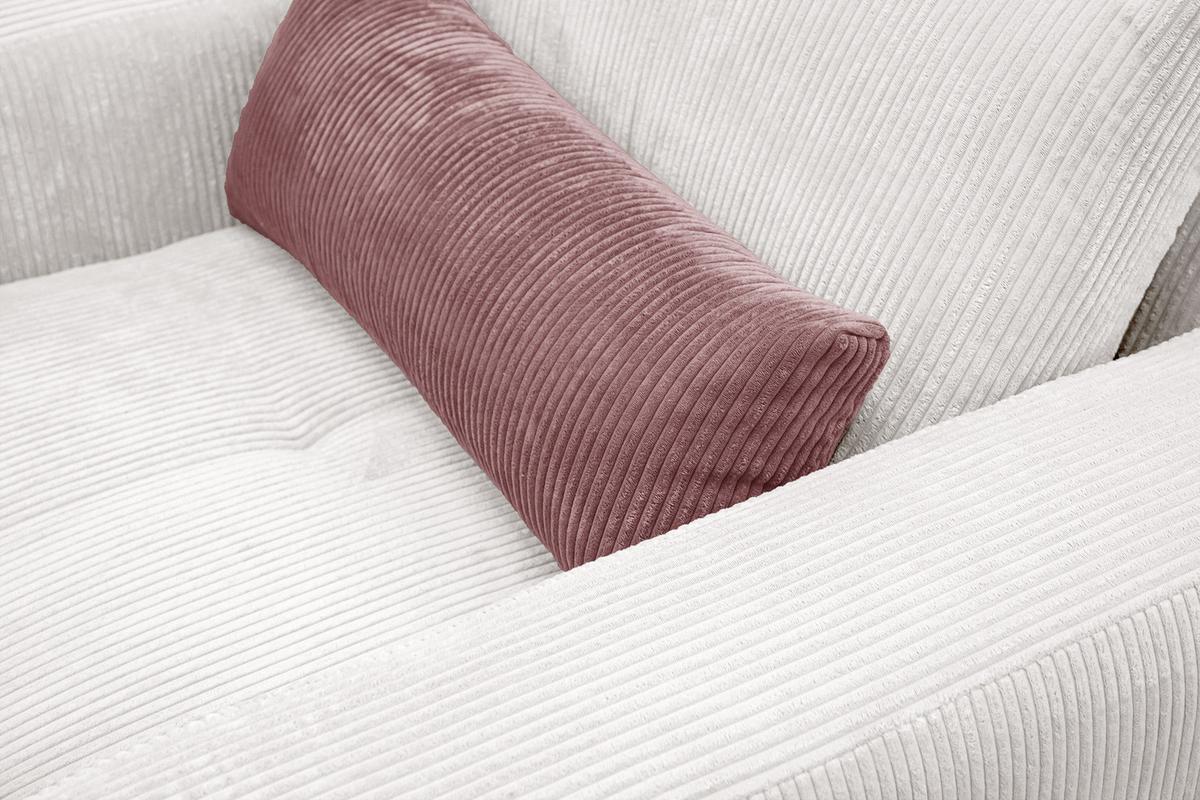 SESSEL OLI in Cordstoff perlweiß - Weiß, Holz/Textil (130/91/108cm) - Wozimo
