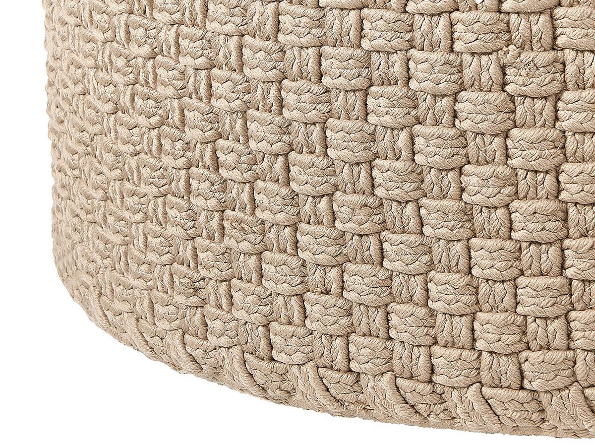 POUF Beige Mithi - Beige, Textil (70/30/70cm) - Beliani