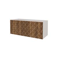 LOWBOARD VIRA-W 100x40x40 cm - Weiß / Katania - Eiche Wotan, Holzwerkstoff (100/40/40cm) - ALTDECOR