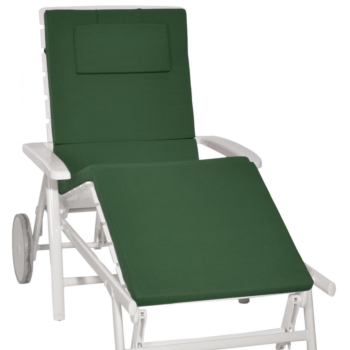 ROLLLIEGENAUFLAGE Loft RL 200/60/5 cm Dunkelgrün - Dunkelgrün, Textil (60/5/200cm) - Beautissu 