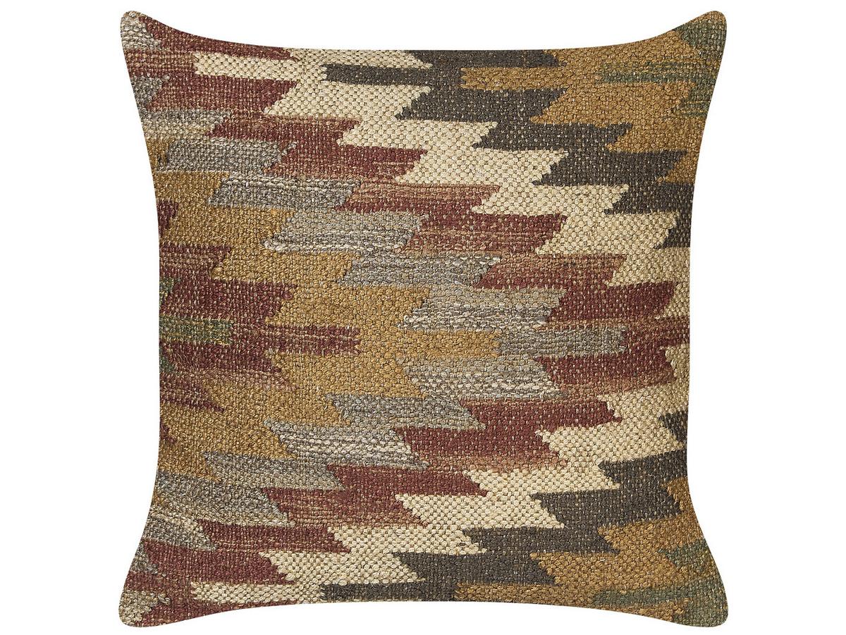 DEKOKISSEN 2er-Set Bunt 45/45 cm Deepor - Multicolor, Naturmaterialien (45/45cm) - Beliani