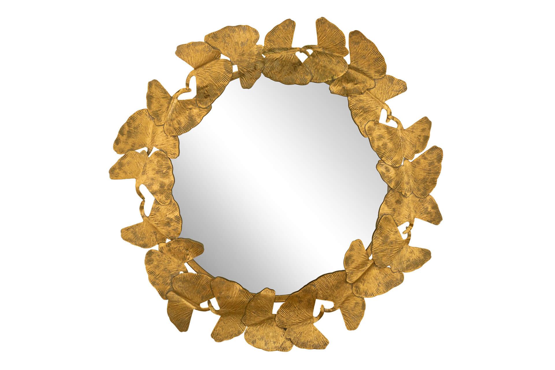 WANDSPIEGEL Gold 80/80 cm - Goldfarben, Metall (10.5/80/5cm) - KUNSTLOFT