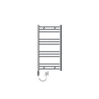 BADHEIZKÖRPER elektrisch Sahara 500x800 mm Chrome gerade mit Heizstab 300W - Chromfarben, Metall (3/80/50cm) - LuxeBath