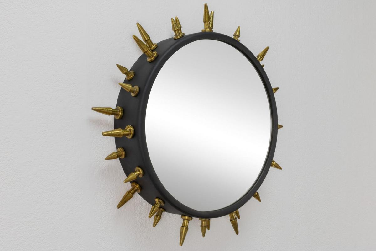 WANDSPIEGEL Gold 52/52 cm - Goldfarben, Metall (6.6/52/8cm) - KUNSTLOFT