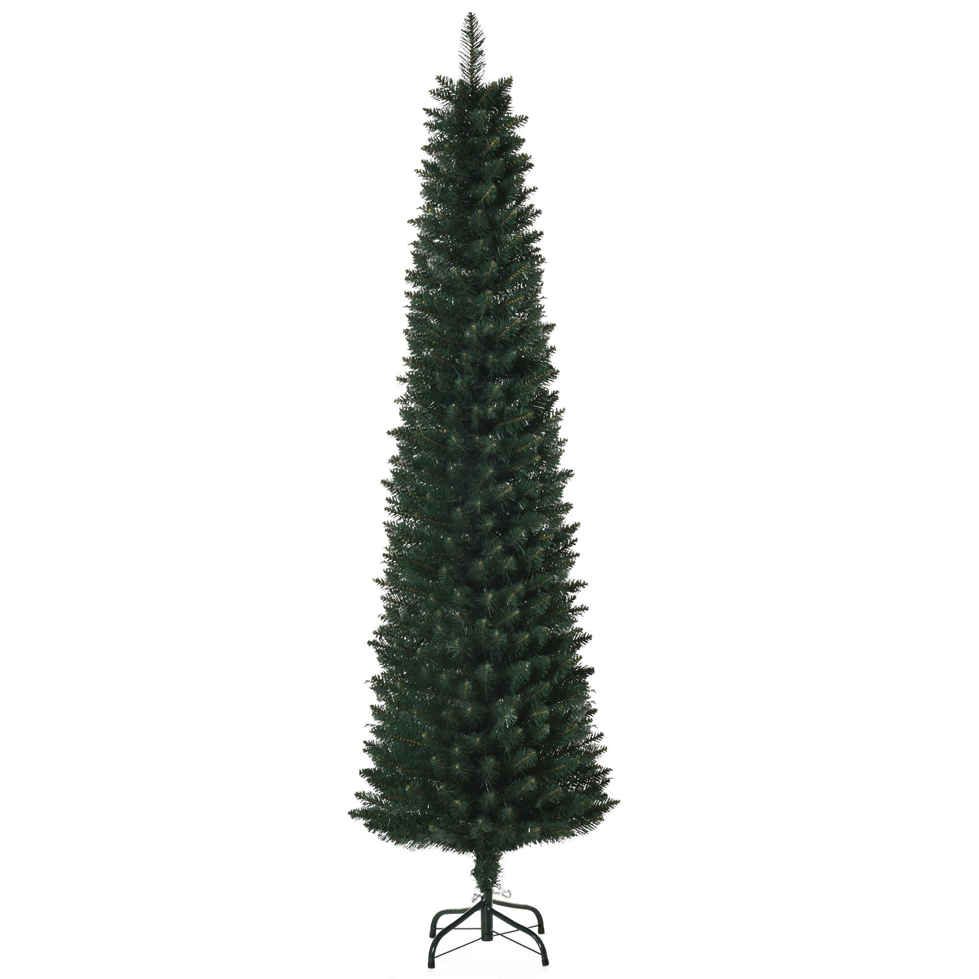 KÜNSTLICHER Weihnachtsbaum, 180 cm Christbaum mit 380 Spitzen für Weihnachten - Grün, Kunststoff (180cm) - HOMCOM
