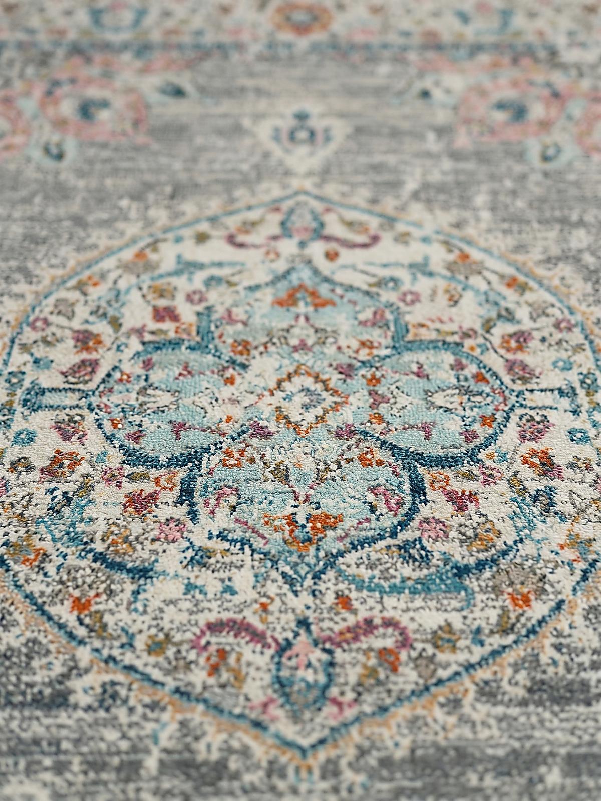 TEPPICH Outdoor Orientalisch LIMMAT Polypropylen Grau 120 x 170 cm - Grau, Textil (120/170cm) - KADIMA DESIGN