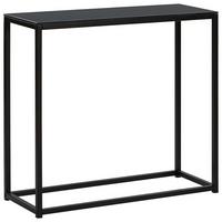 KONSOLENTISCH schwarz Delano - Schwarz, Glas (30/80/76cm) - Beliani