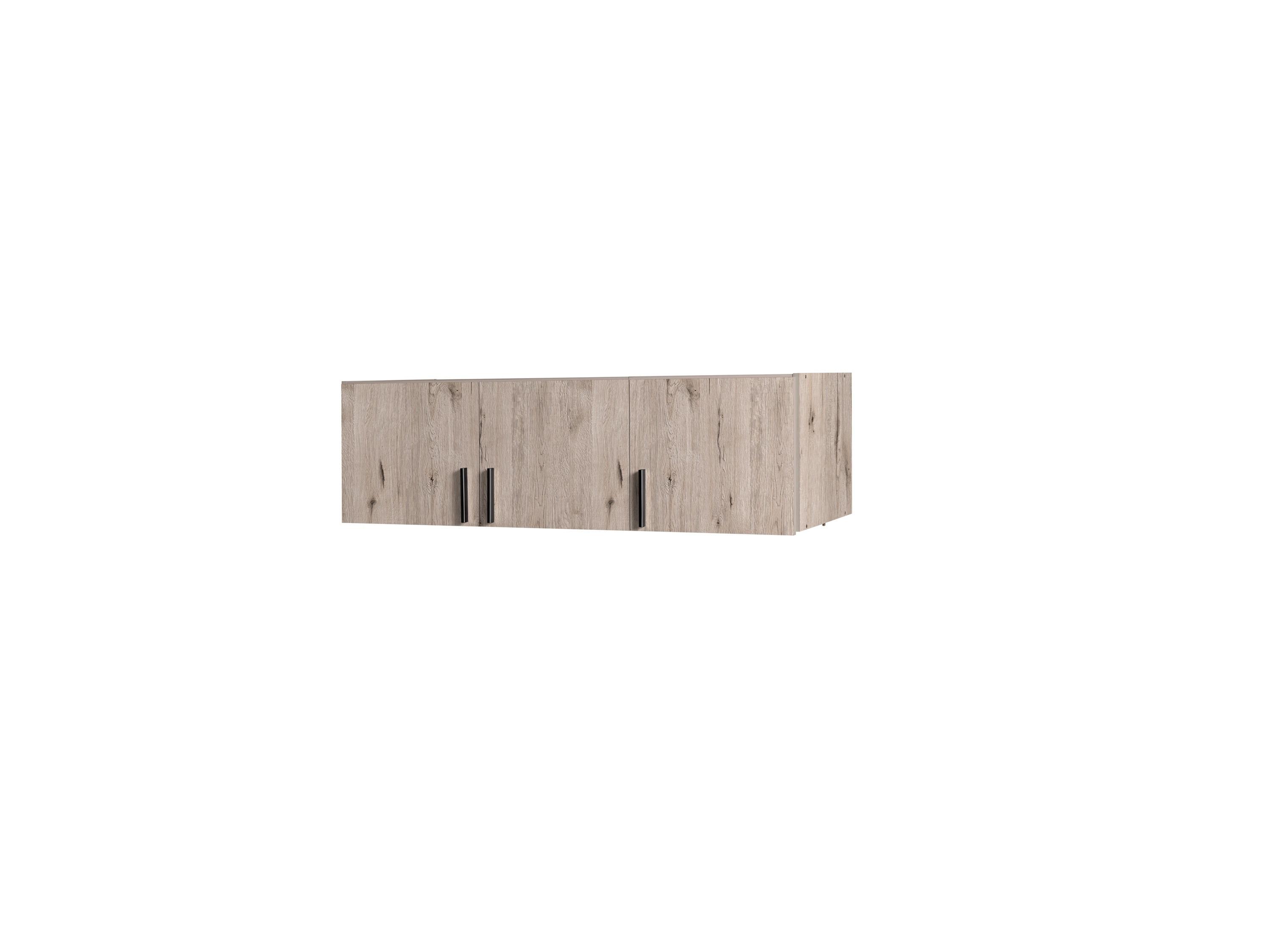 SCHRANKAUFSATZ Eiche Wellington, Graphit 136/40/53,6 - Eichefarben/Graphitfarben, Holzwerkstoff (136/40/54cm) - RAUMHIRSCH FURNITURE