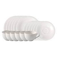 KAFFEESERVICE Essential weiß 18-tlg. - Weiß, Keramik (19.4/32/34.5cm) - like.Villeroy & Boch