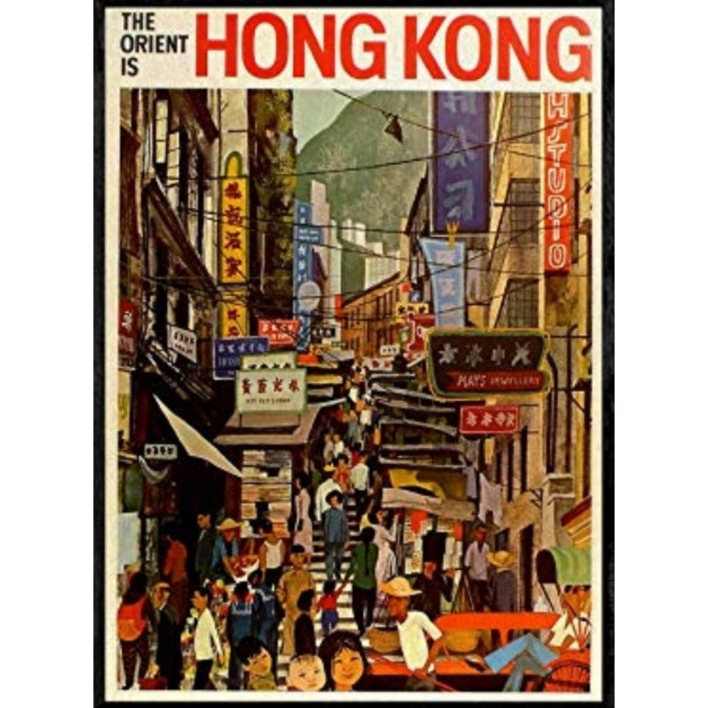 POSTER Asien Hong Kong Street A3 Rahmenlos - Klar, Papier (29.7/5/42cm) - Nacnic