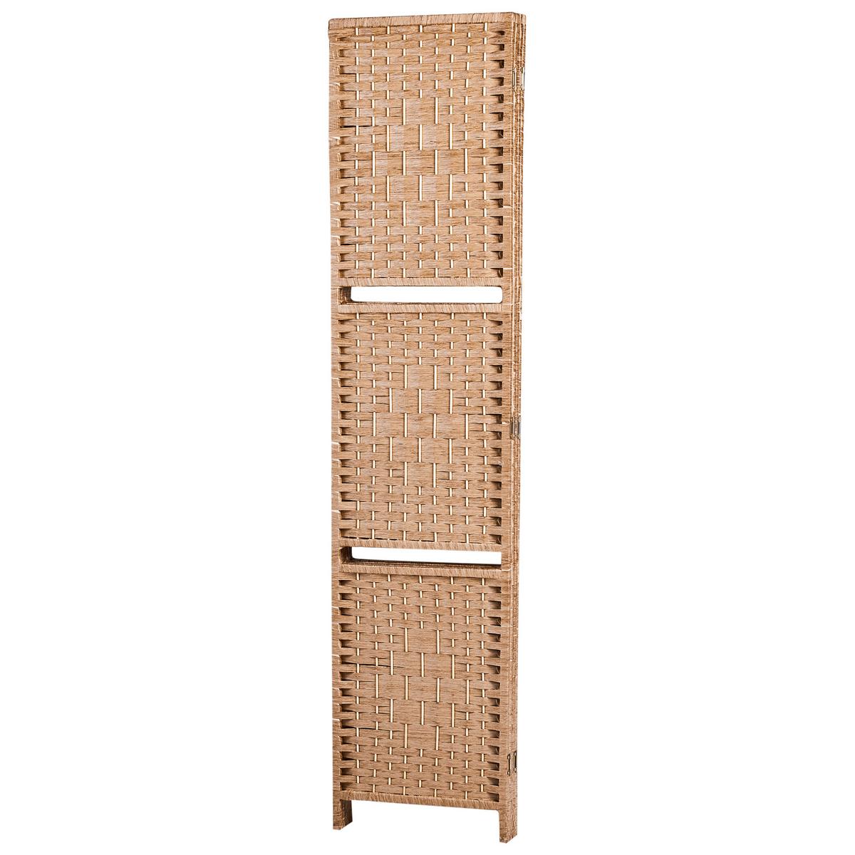 RAUMTEILER 4-teilig Braun 158/170 cm Trafoi - Braun, Holz (158/170/7cm) - Beliani