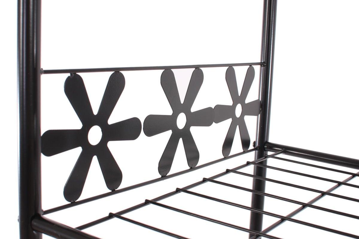 METALL-GARDEROBE MIT VORHANG Schwarz - Schwarz, Metall (100/172/43cm) - MCW