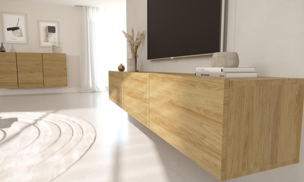 LOWBOARD Dallas - Ahornfarben, Holzwerkstoff (180/30/35cm) - RAUMHIRSCH FURNITURE
