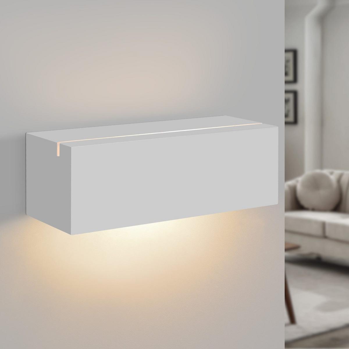 LED - WANDLEUCHTE Düntharis 7.5/8.4/22.0 cm - Weiß, Metall (7.5/8.4/22cm) - ZMH