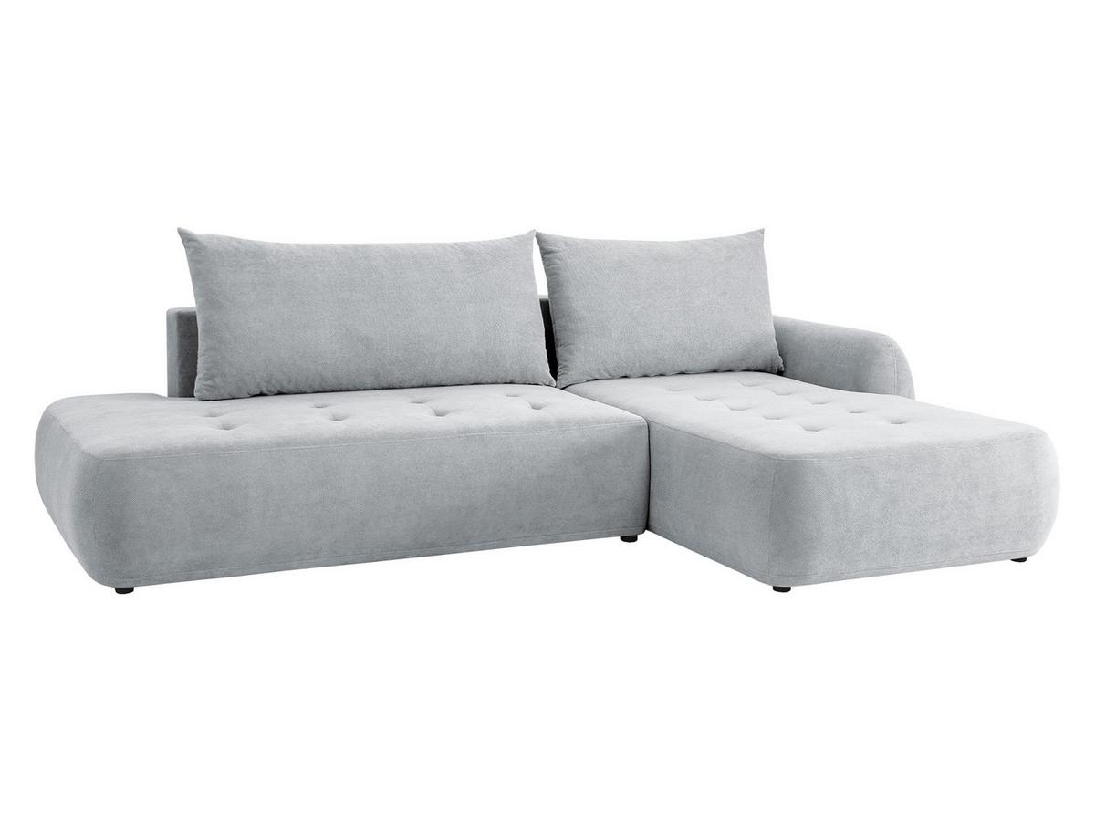 ECKSCHLAFSOFA Bueno I, Seite: Rechts - Hellgrau/Schwarz, Holz/Textil (300/185cm) - MIRJAN24