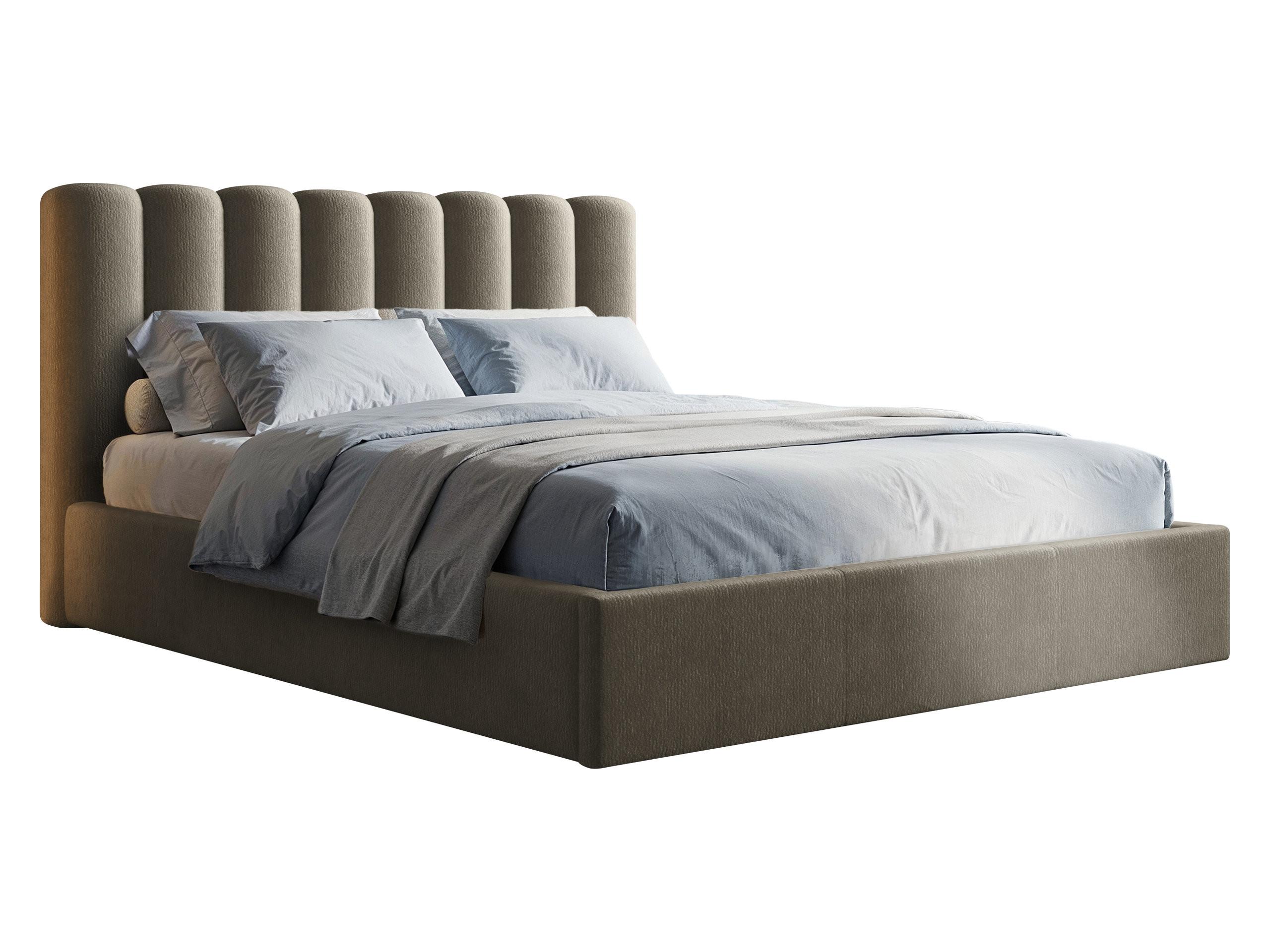 POLSTERBETT Nox - Naturfarben/Braun, Holzwerkstoff/Textil (160/200cm) - MIRJAN24