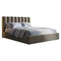 POLSTERBETT Nox - Naturfarben/Braun, Holzwerkstoff/Textil (160/200cm) - MIRJAN24