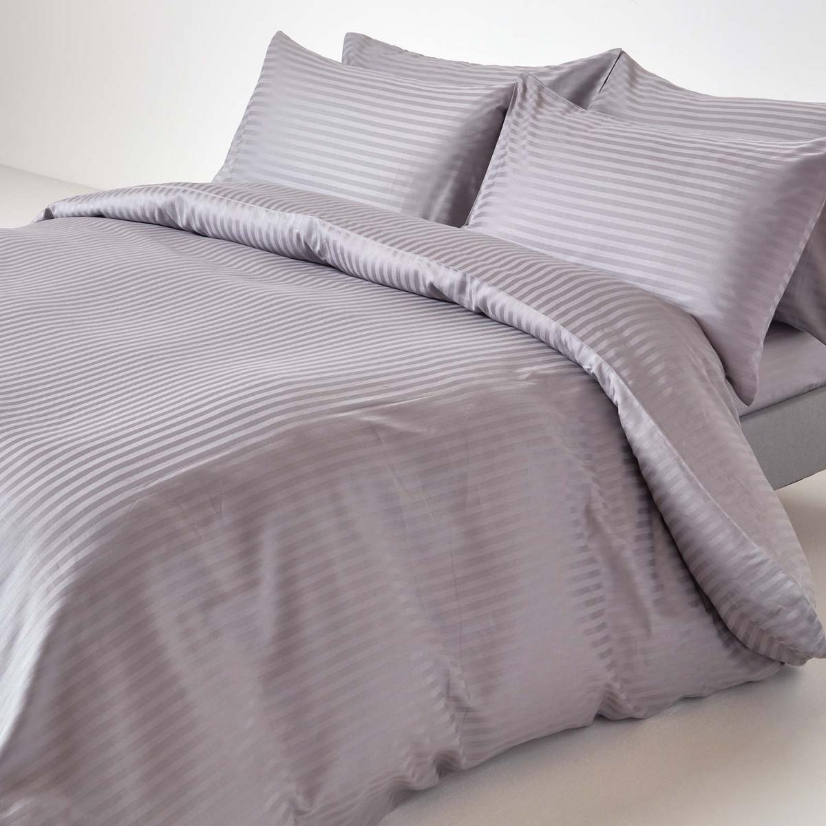 DAMAST-BETTLAKEN ohne Gummizug, 100% Ägyptische Baumwolle - Grau, Textil (230/255cm) - Homescapes