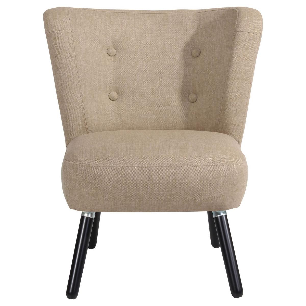 SESSEL Kassi Bezug Flachgewebe Buche schwarz / sahara - Sahara, Kunststoff (69/80/68cm) - 58aufmkessel