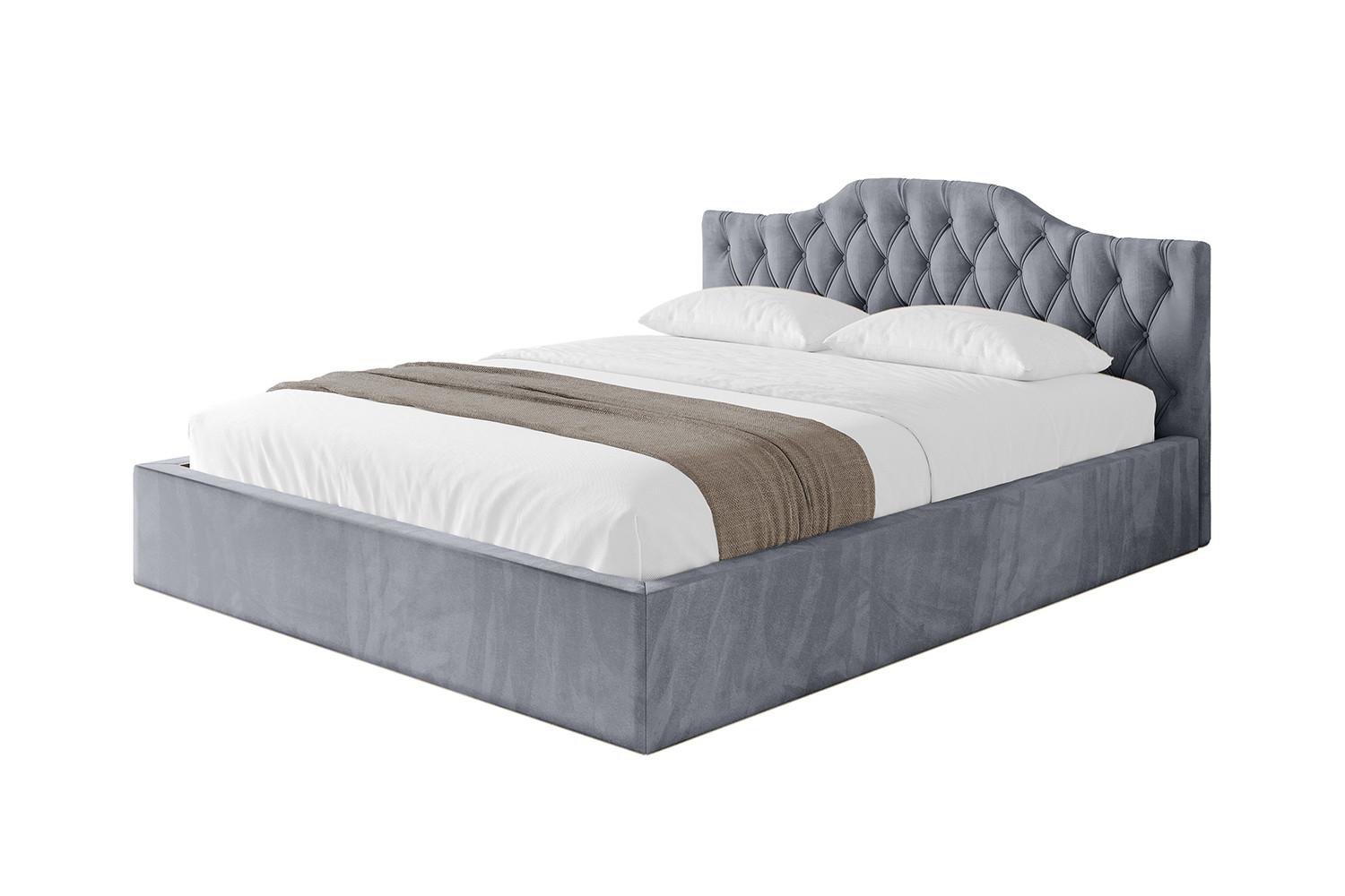 POLSTERBETT mit Bettkasten und Lattenrost, Boxbett ohne Matratze - FALIO-V1 120x200 Grau - Grau, Holzwerkstoff/Textil (120/200cm) - ALTDECOR