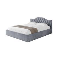POLSTERBETT mit Bettkasten und Lattenrost, Bett mit Matratze H3/H4 - FALIO-V1 120x200 Grau - Grau, Holzwerkstoff/Textil (120/200cm) - ALTDECOR