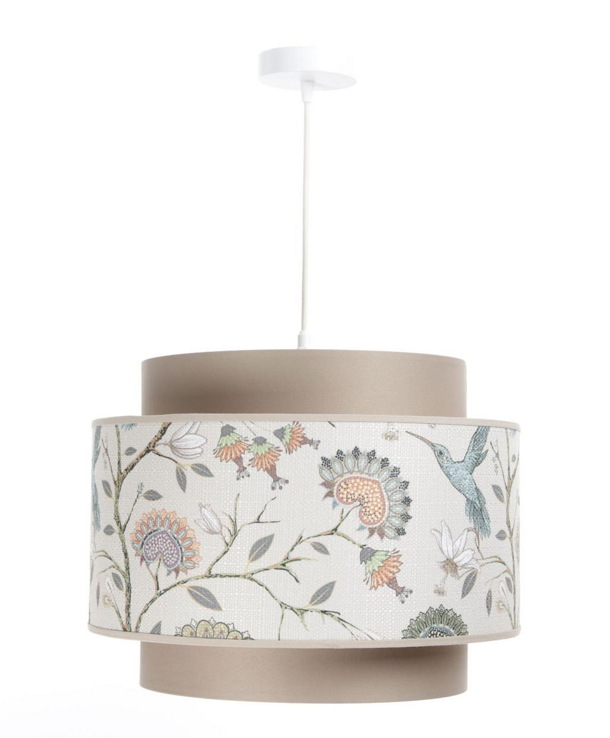HÄNGELEUCHTE Pastell 40/31 cm - Beige, Kunststoff (40/1/31cm) - ONZENO