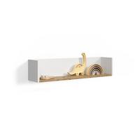 WANDREGAL Paolina Weiß/Artisan 93.4 x 20 cm - Weiß/Eiche Artisan, Holzwerkstoff (93.4/20/20cm) - Livinity®