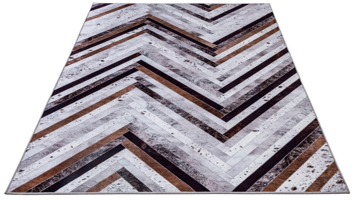 KURZFLORTEPPICH Serena 80x150 cm - Grau, Textil (80/150cm) - Gino Falcone
