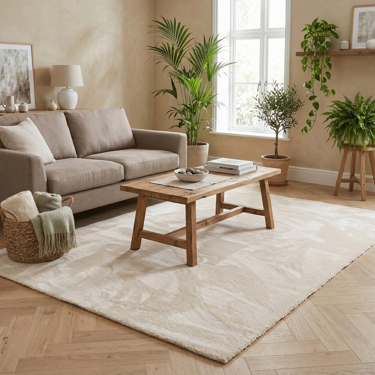 SUPER SOFT HOCHFLORTEPPICH LIVORNO - Creme, Textil (80/240cm) - Snapstyle