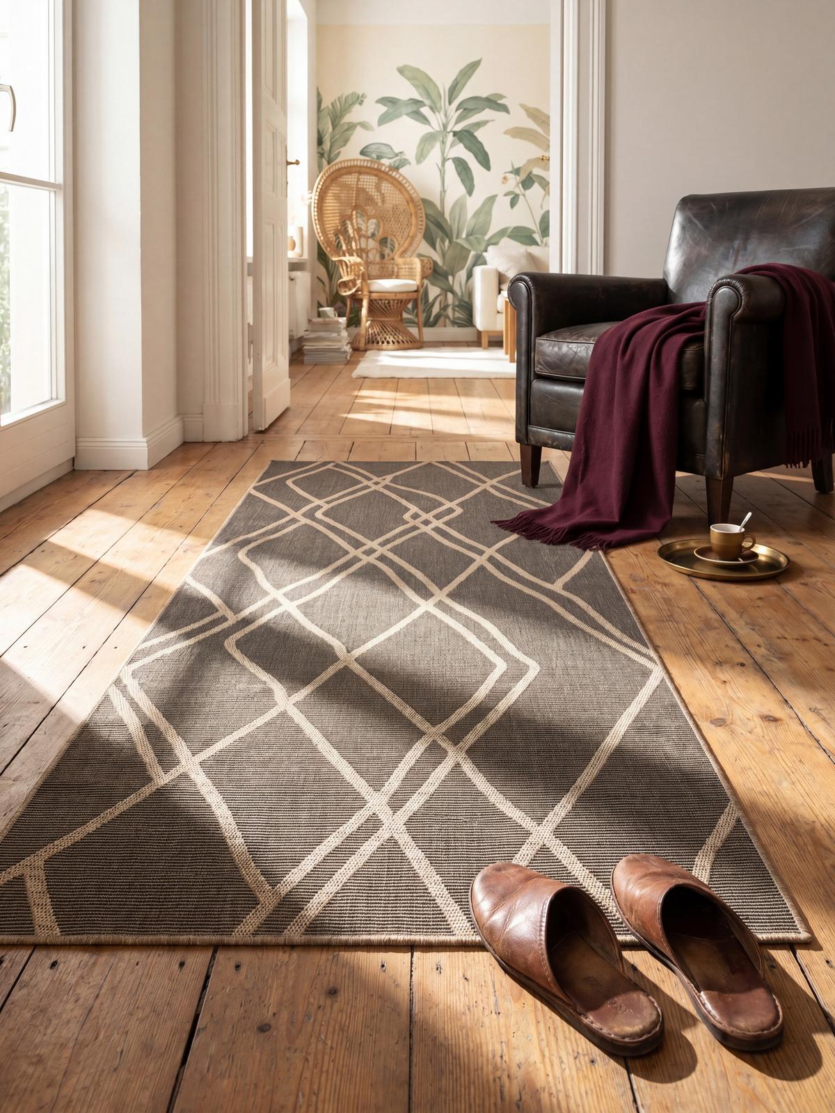 TEPPICHLÄUFER Berber BORNO Polypropylen Schwarz 80 x 150 cm - Schwarz, Textil (80/150cm) - KADIMA DESIGN