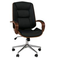 BÜROSTUHL Schwarz - Schwarz, Textil (61/110/74cm) - MCW