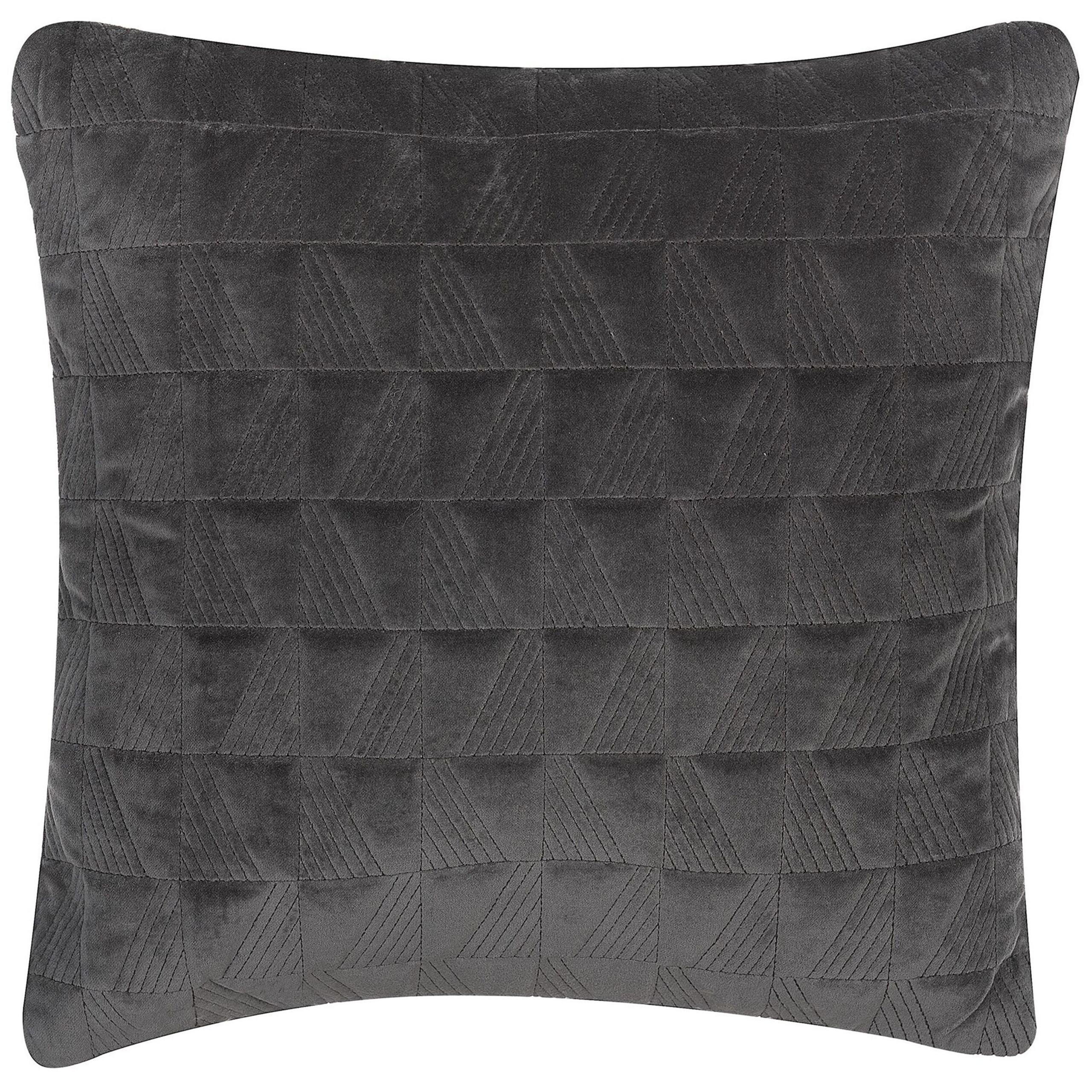 DEKOKISSEN Dunkelgrau 45/45 cm Lalam - Dunkelgrau, Naturmaterialien/Textil (45/45cm) - Beliani