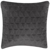 DEKOKISSEN Dunkelgrau 45/45 cm Lalam - Dunkelgrau, Naturmaterialien/Textil (45/45cm) - Beliani