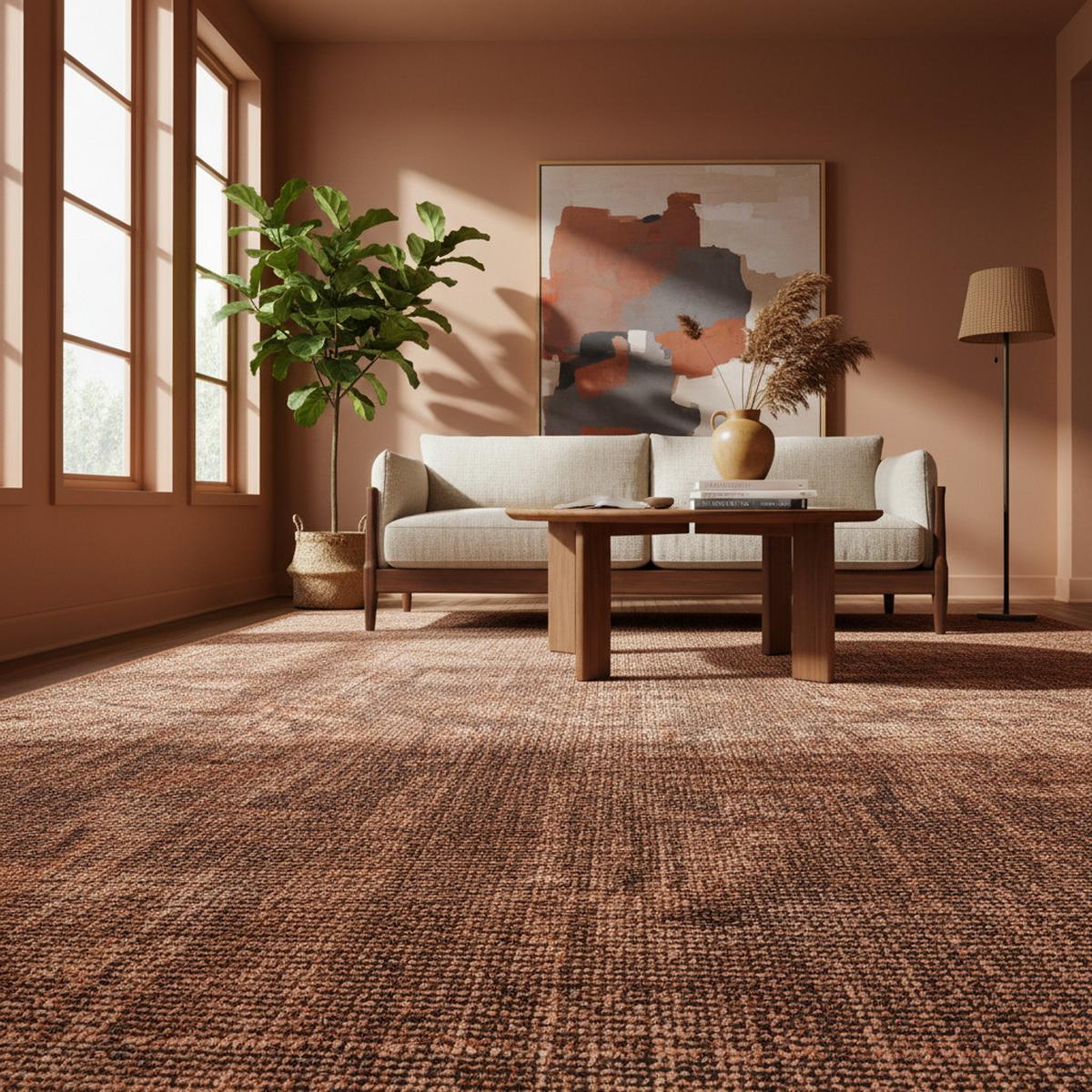 TEPPICH aus Baumwolle Waschbar KOFEL in Kupfer, einfarbig, 160 x 230 cm - Braun, Textil (230/160cm) - KADIMA DESIGN