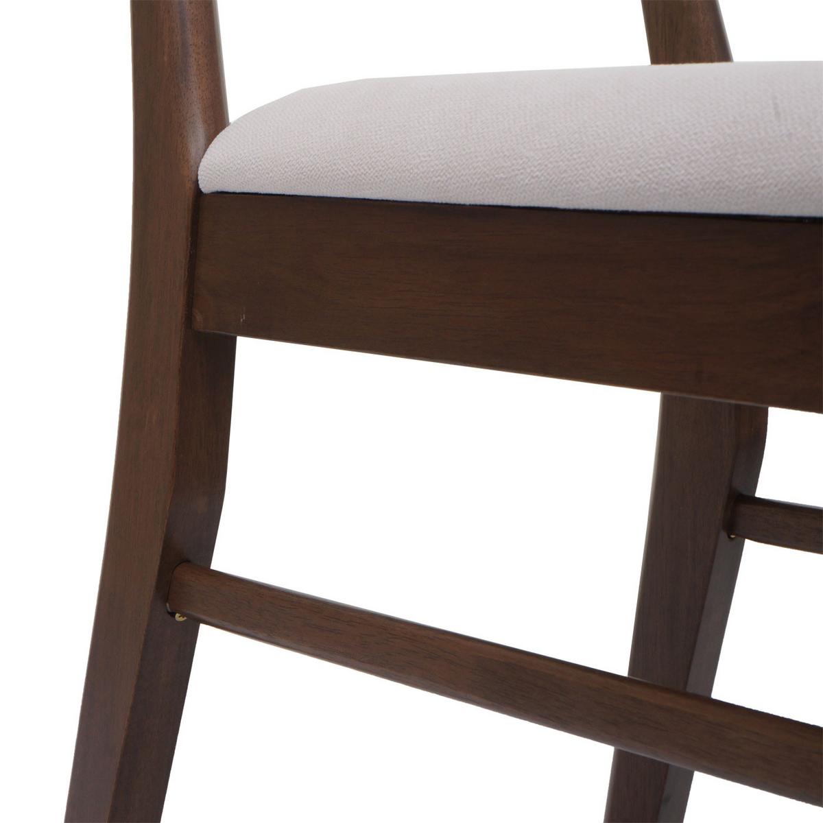 ESSZIMMERSTUHL Braun, Cremeweiß 2er-Set - Creme/Braun, Holz (45/79/49cm) - MCW