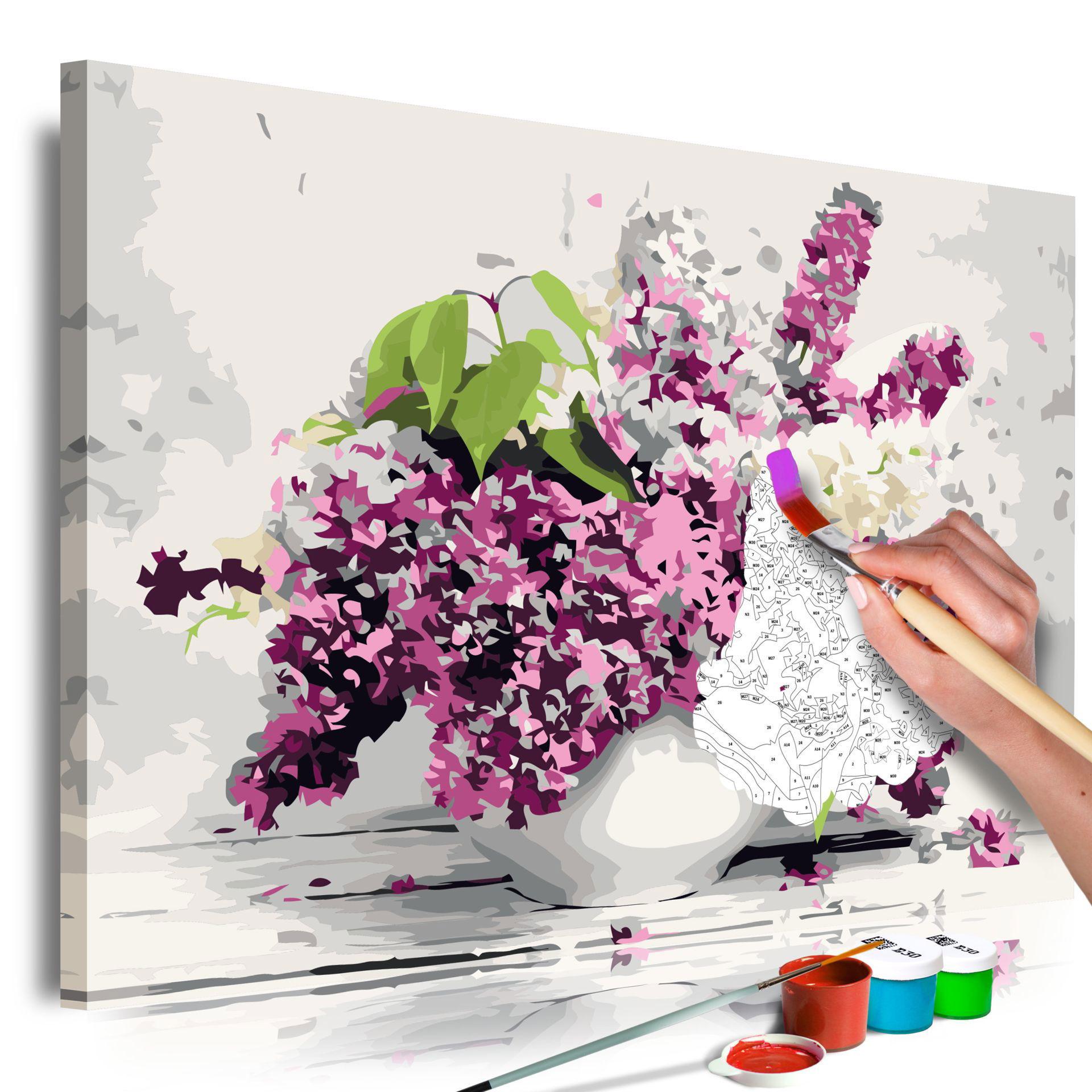 MALEN NACH ZAHLEN 50/40 cm - Multicolor, Textil (1.4/40cm) - KUNSTLOFT