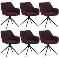 ESSZIMMERSTUHL Schwarz, Bordeaux 6er-Set - Bordeaux/Schwarz, Textil (53/80/59cm) - MCW