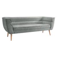 SOFA Bal 3 - Naturfarben/Grau, Holz/Textil (182/75/74cm) - MIRJAN24