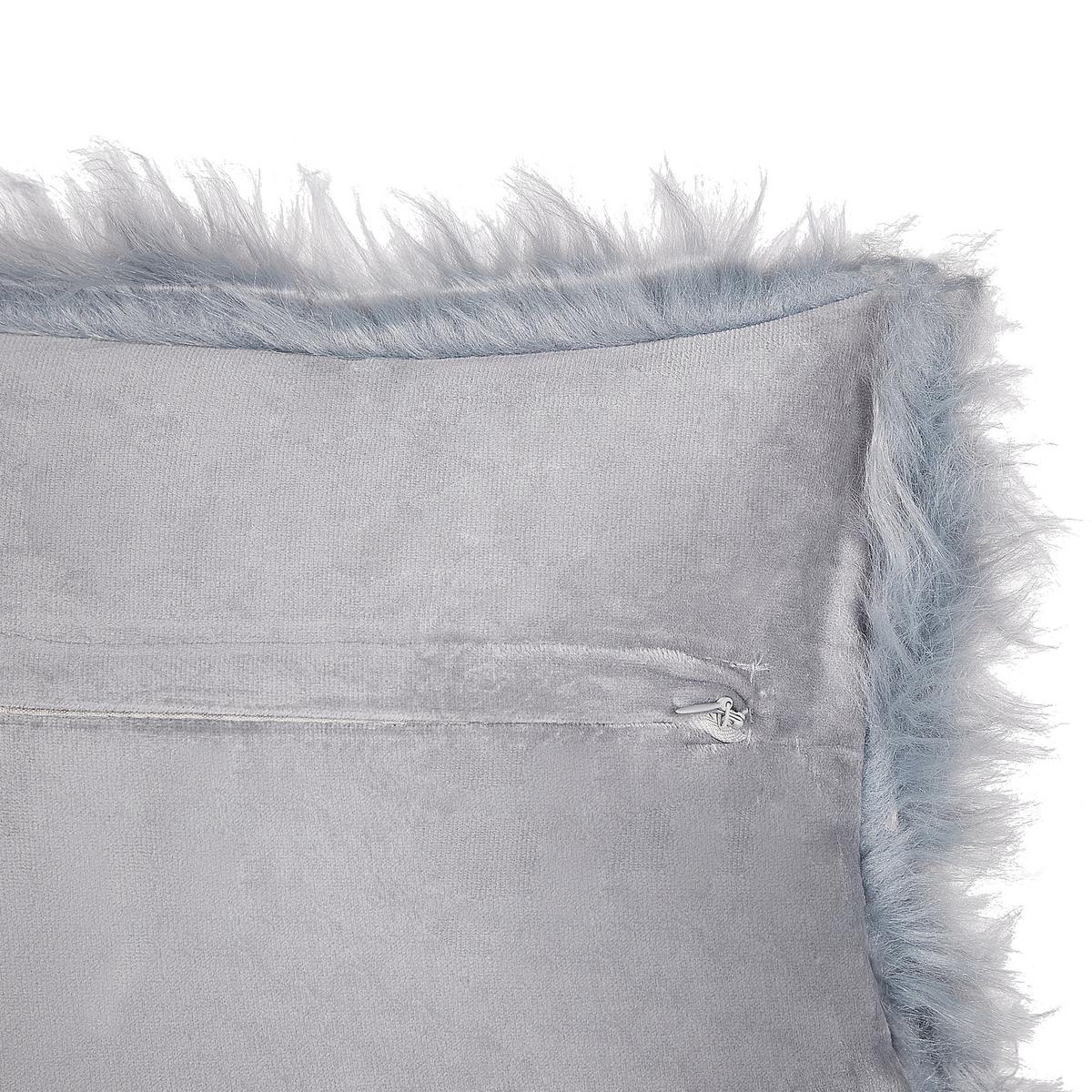 DEKOKISSEN 2er-Set Dunkelblau 42/42 cm Lubha - Dunkelblau, Textil (42/42cm) - Beliani