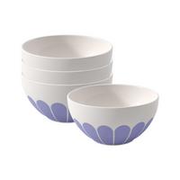 MÜSLISCHALEN Fleur Couleur Bleu ø 14,1 cm 4er Set - Blau, Keramik (14.1cm) - Villeroy & Boch