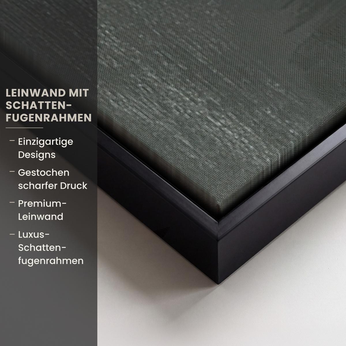 LEINWAND Bilder mit Rahmen - Wabi sabi - Beige - Pflanze - 80x120 - Sandfarben, Textil (80/120cm) - MuchoWow