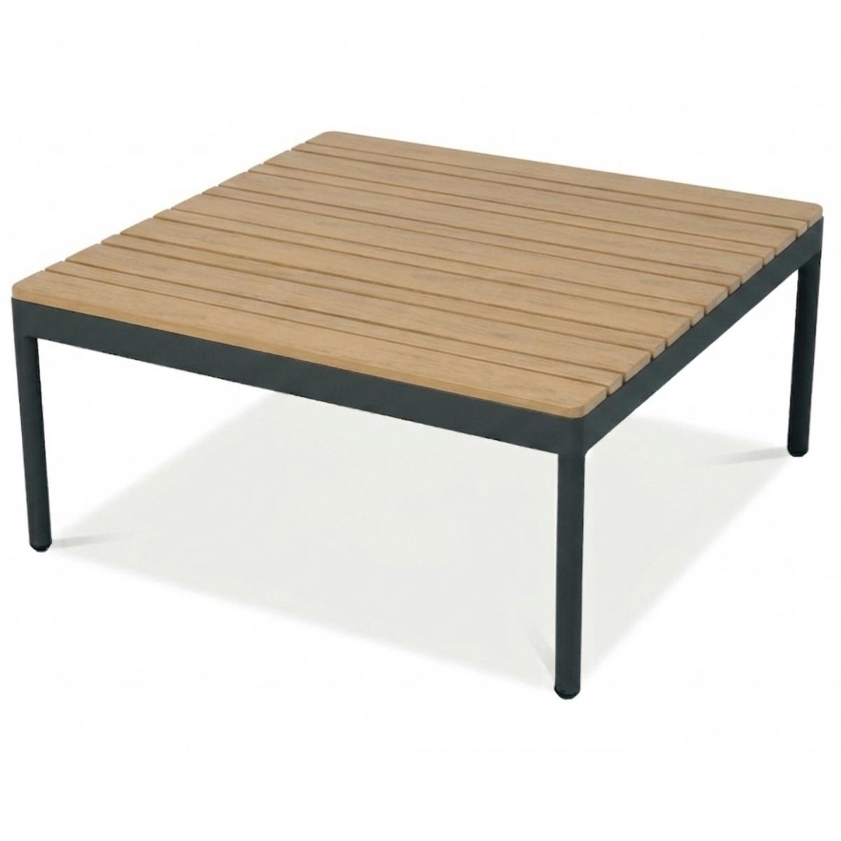 GARTENSET Livorno, modulare Bauweise , mit Ecksofa und Kaffeetisch, Metallrahmen, Hellgrau - Hellgrau, Metall - Beautysofa